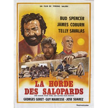 A REASON TO LIVE A REASON TO DIE French Movie Poster- 15x21 in. - 1972 - Telly Savalas, James Coburn