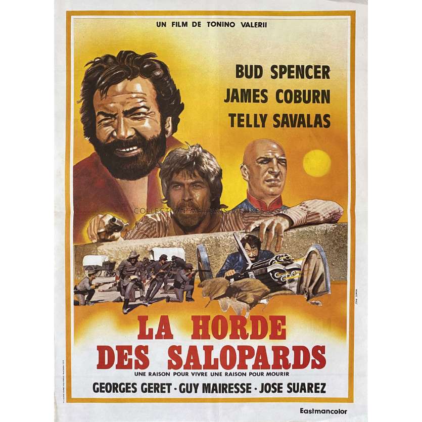 LA HORDE DES SALOPARDS Affiche de film- 40x54 cm. - 1972 - James Coburn, Telly Savalas