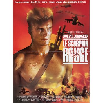 RED SCORPION French Movie Poster- 15x21 in. - 1988 - Joseph Zito, Dolph Lundgren