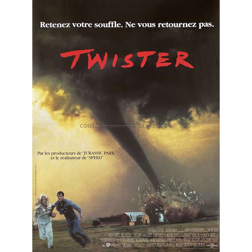 TWISTER Affiche de film- 40x54 cm. - 1996 - Helen Hunt, Jan de Bont