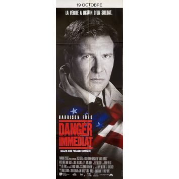 CLEAR AND PRESENT DANGER French Movie Poster- 23x63 in. - 1994 - Phillip Noyce, Harrison Ford