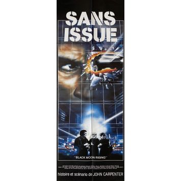 BLACK MOON RISING French Movie Poster- 23x63 in. - 1986 - John Carpenter, Tommy Lee Jones