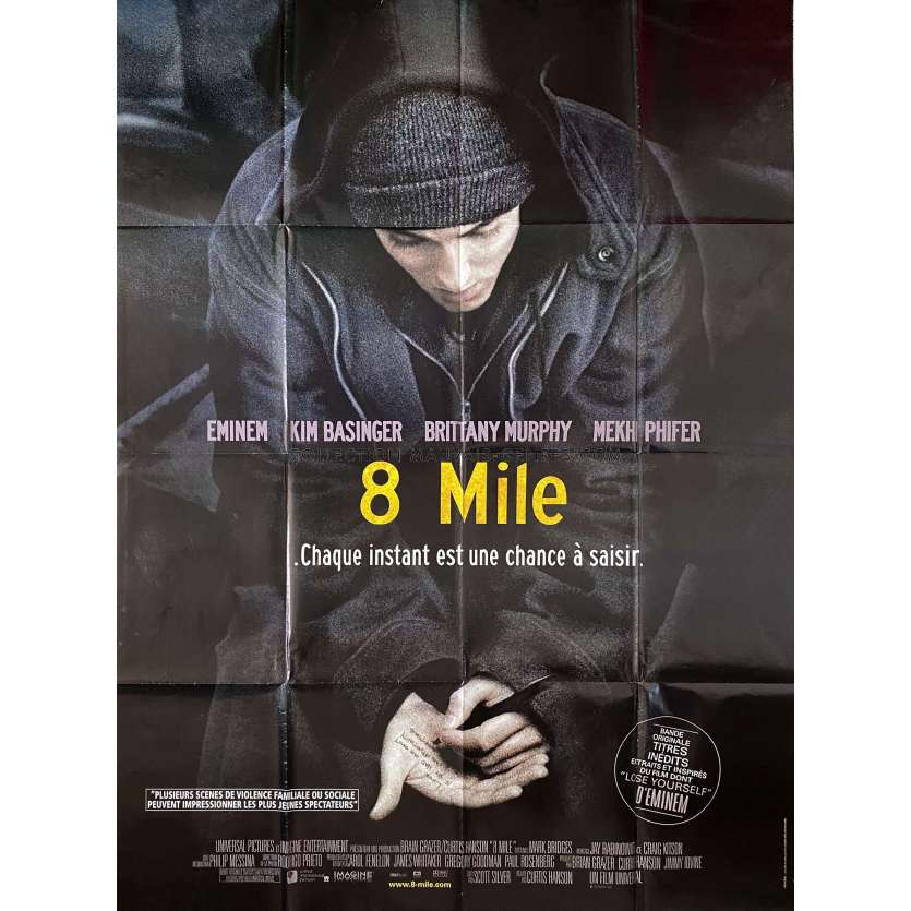 8 MILE Affiche de film- 120x160 cm. - 2002 - Eminem, Curtis Hanson