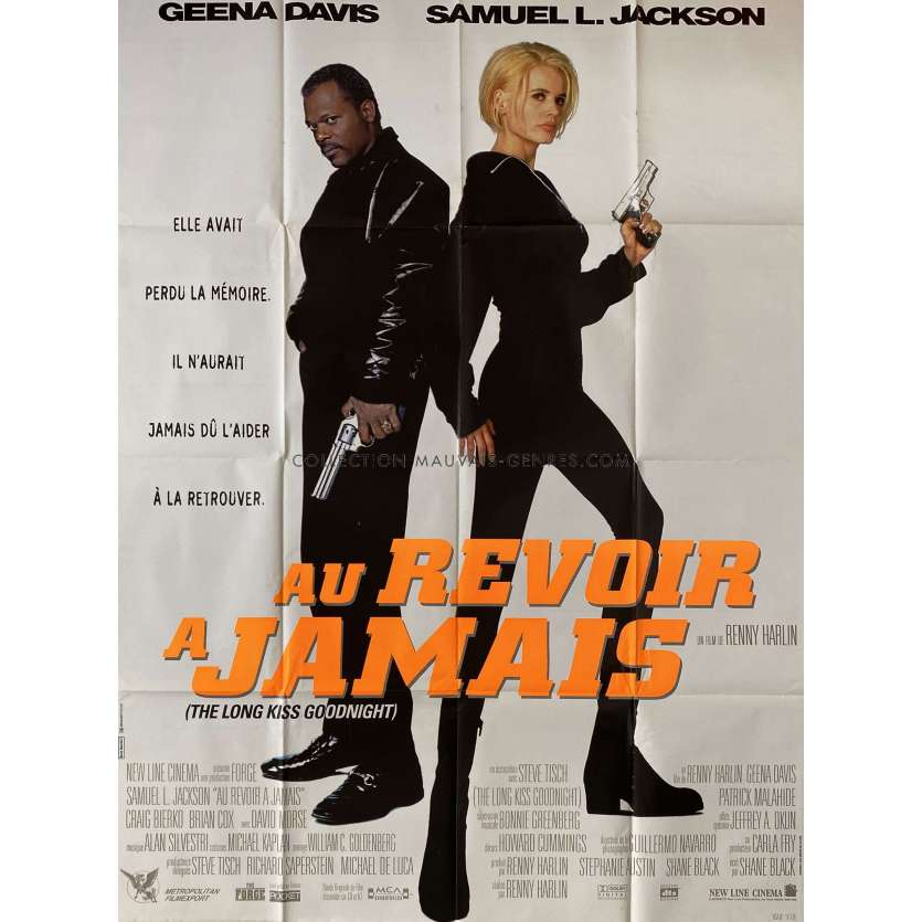 THE LONG KISS GOODNIGHT French Movie Poster- 47x63 in. - 1996 - Renny Harlin, Geena Davis