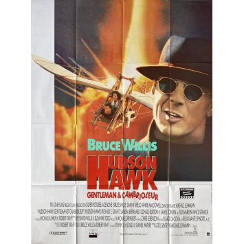 HUDSON HAWK Affiche de film- 120x160 cm. - 1991 - Bruce Willis, Michael Lehmann