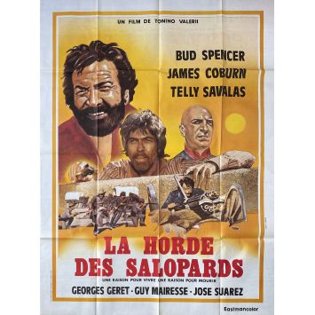 LA HORDE DES SALOPARDS Affiche de film- 120x160 cm. - 1972 - James Coburn, Telly Savalas
