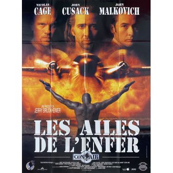 CON AIR French Movie Poster- 47x63 in. - 1997 - Simon West, Nicolas Cage