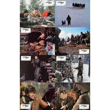 DEATH HUNT French Lobby Cards x8 - set A. - 9x12 in. - 1981 - Peter Hunt, Charles Bronson