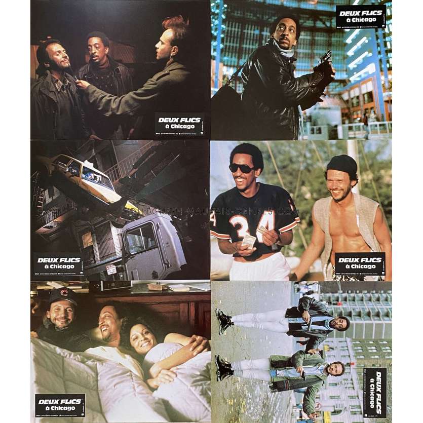 DEUX FLICS A CHICAGO Photos de film x6 - jeu B. - 22x28 cm. - 1986 - Gregory Hines, Peter Hyams