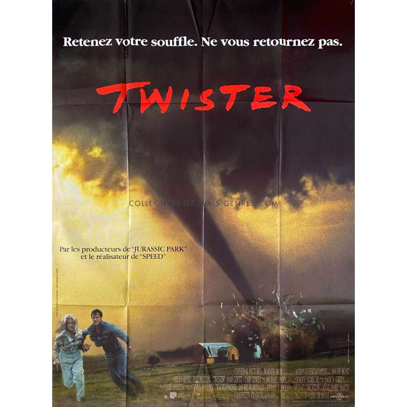 TWISTER Affiche de film- 120x160 cm. - 1996 - Helen Hunt, Jan de Bont