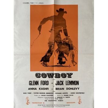 COW-BOY Affiche de cinéma- 50x70 cm. - 1958 - Glen Ford, Delmer Daves