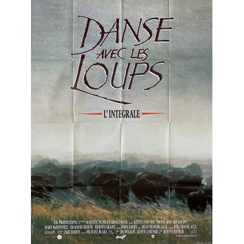 DANCE WITH WOLVES French Movie Poster Director's Cut - 47x63 in. - 1990 - Kevin Costner, Mary McDowell