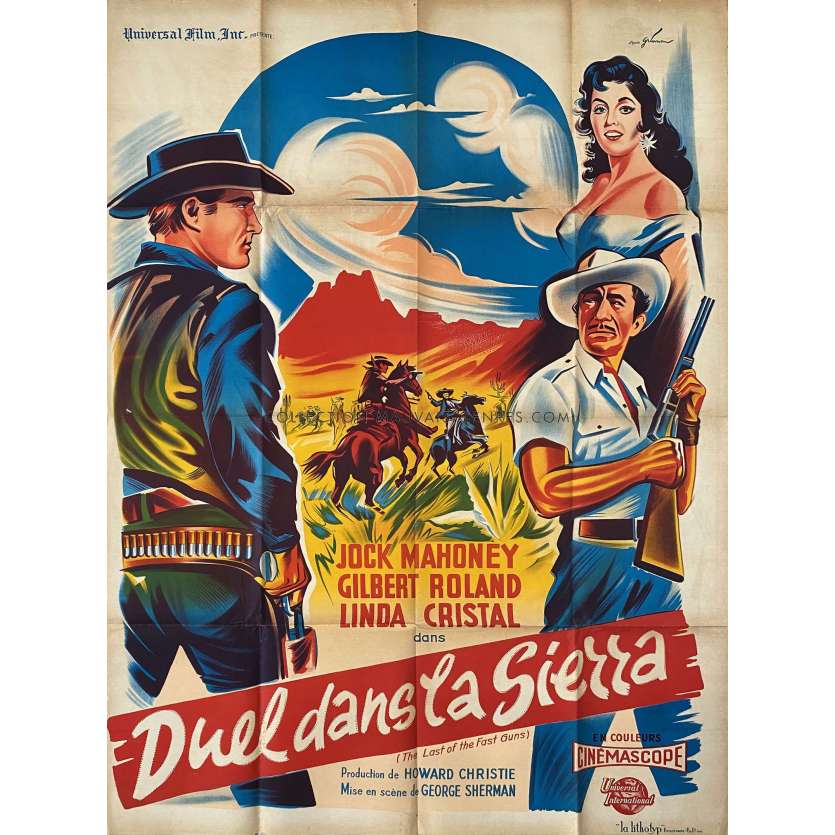 DUEL DANS LA SIERRA Affiche de cinéma- 120x160 cm. - 1958 - Jock Mahoney, George Sherman