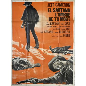 EL SARTANA L'OMBRE DE TA MORT Affiche de cinéma- 120x160 cm. - 1969 - Jeff Cameron, Demofilo Fidani