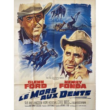 LE MORS AUX DENTS (1965) Affiche de cinéma- 120x160 cm. - 1965 - Glenn Ford, Burt Kennedy