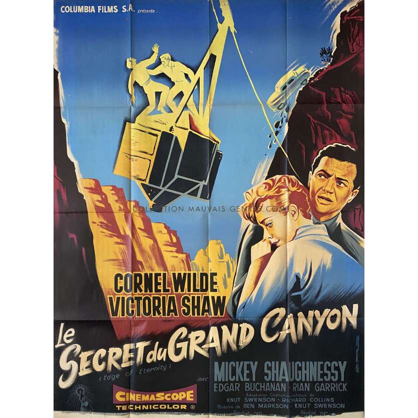 LE SECRET DU GRAND CANYON Affiche de cinéma- 120x160 cm. - 1959 - Cornel Wilde, Don Siegel