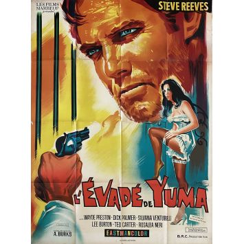 A LONG RIDE FROM HELL French Movie Poster- 47x63 in. - 1968 - Camillo Bazzoni, Steve Reeves