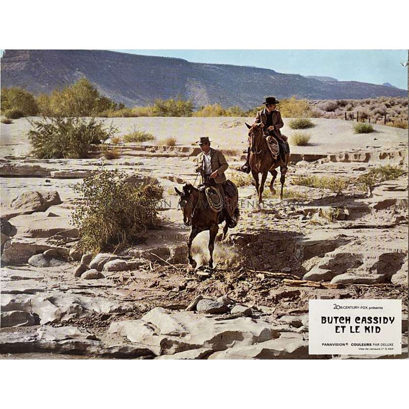 BUTCH CASSIDY AND THE SUNDANCE KID French Lobby Card N02 - 10x12 in. - 1969 - George Roy Hill, Paul Newman