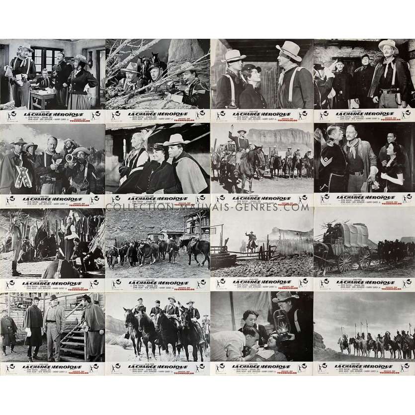 SHE WORE A YELLOW RIBBON French Lobby Cards x16 - 10x12 in. - 1949/R1960 - John Ford, John Wayne