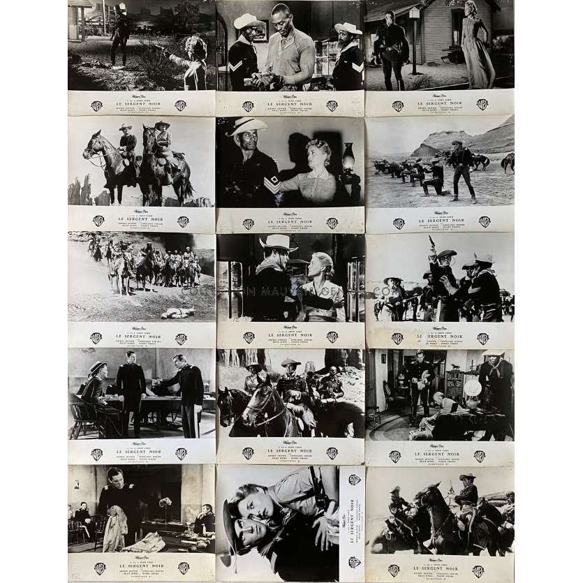 LE SERGENT NOIR Photos de film x15 - 24x30 cm. - 1960 - Woody Strode, John Ford