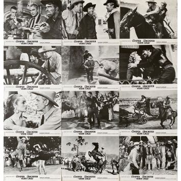 VERA CRUZ Photos de film x12 - 22x28 cm. - 1954/R1967 - Gary Cooper, Robert Aldrich