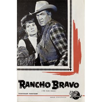 RANCHO BRAVO Dossier de presse 6p - 16x24 cm. - 1966 - James Stewart, Andrew V. McLaglen
