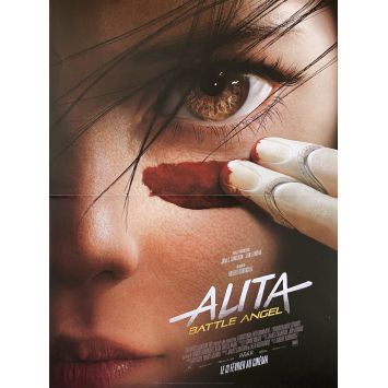 ALITA BATTLE ANGEL Affiche de cinéma PREV. - 40x54 cm. - 2019 - Christoph Waltz, Robert Rodriguez