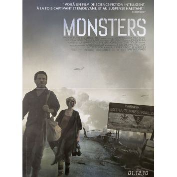 MONSTERS French Movie Poster- 15x21 in. - 2010 - Gareth Edwards, Scoot McNairy 