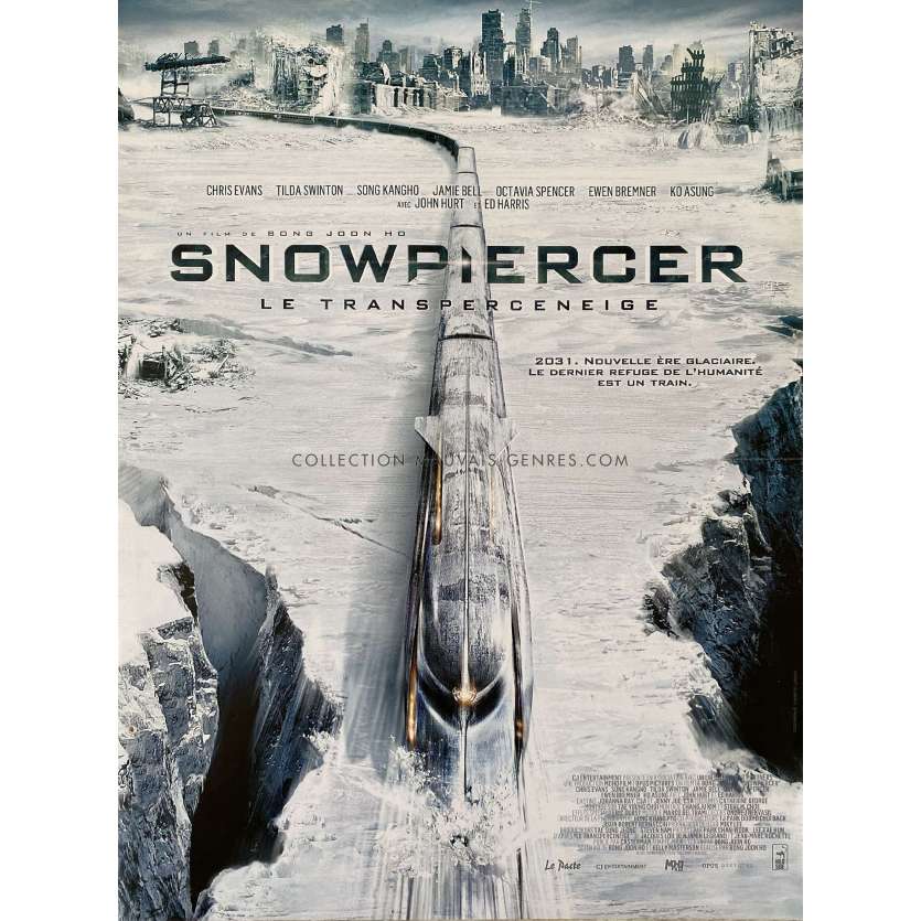 SNOWPIERCER Affiche de cinéma- 40x54 cm. - 2013 - Chris Evans, Bong Joon Ho