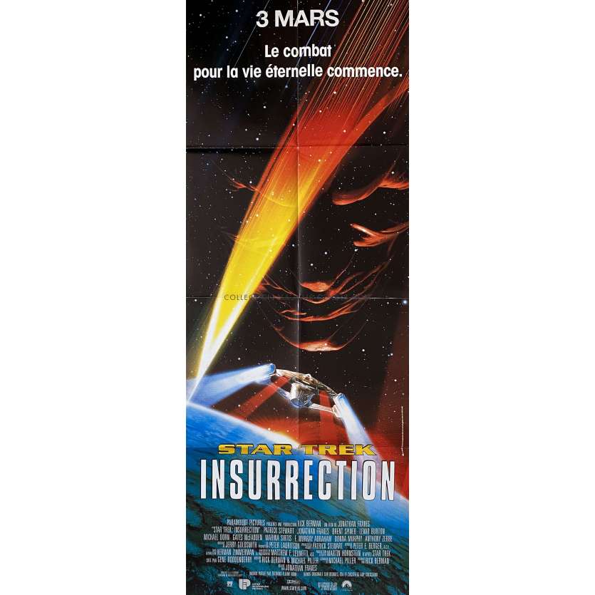 STAR TREK INSURRECTION Affiche de cinéma- 60x160 cm. - 1998 - Patrick Stewart, Jonathan Frakes