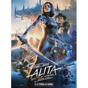 ALITA BATTLE ANGEL French Movie Poster Def. - 47x63 in. - 2019 - Robert Rodriguez, Christoph Waltz