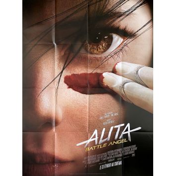 ALITA BATTLE ANGEL Affiche de cinéma PREV. - 120x160 cm. - 2019 - Christoph Waltz, Robert Rodriguez