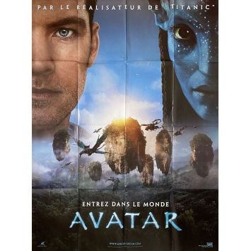 AVATAR Affiche de cinéma- 120x160 cm. - 2009 - Sam Worthington, James Cameron