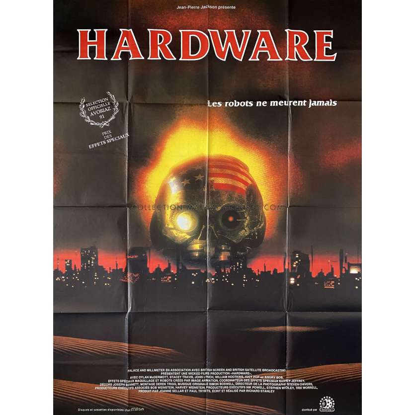 HARDWARE Affiche de cinéma- 120x160 cm. - 1990 - Dylan McDermott, Richard Stanley