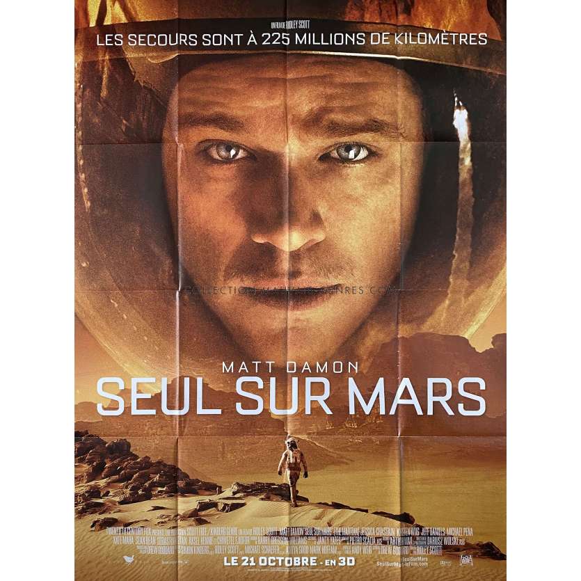 SEUL SUR MARS Affiche de cinéma- 120x160 cm. - 2015 - Matt Damon, Ridley Scott