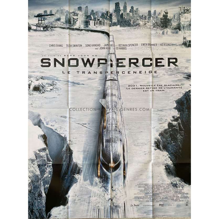 SNOWPIERCER Affiche de cinéma- 120x160 cm. - 2013 - Chris Evans, Bong Joon Ho