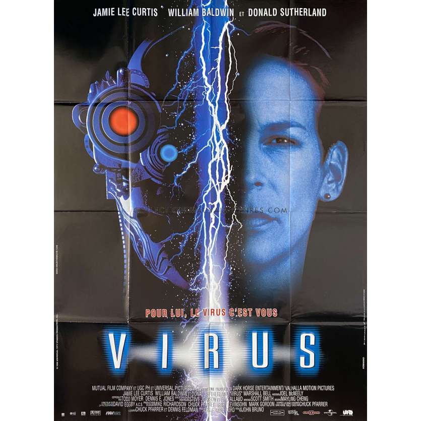 VIRUS (1999) Affiche de cinéma- 120x160 cm. - 1999 - Jamie Lee Curtis, John Bruno