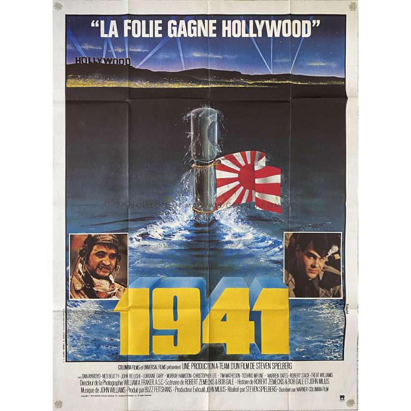 1941 Affiche de cinéma Style Bleu - 120x160 cm. - 1979 - John Belushi, Steven Spielberg