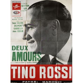 DEUX AMOURS Affiche de cinéma- 120x160 cm. - 1949 - Tino Rossi, Richard Pottier