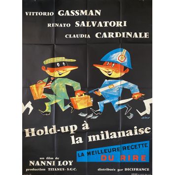 HOLD UP A LA MILANAISE Affiche de cinéma- 120x160 cm. - 1959 - Vittorio Gassman, Nanni Loy