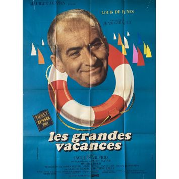LES GRANDES VACANCES Affiche de cinéma- 120x160 cm. - 1967 - Louis de Funès, Jean Girault