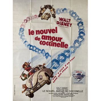 UN NOUVEL AMOUR DE COCCINELLE Affiche de cinéma- 120x160 cm. - 1974 - Stephanie Powers, Walt Disney