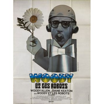 SLEEPER French Movie Poster- 47x63 in. - 1973 - Woody Allen, Diane Keaton