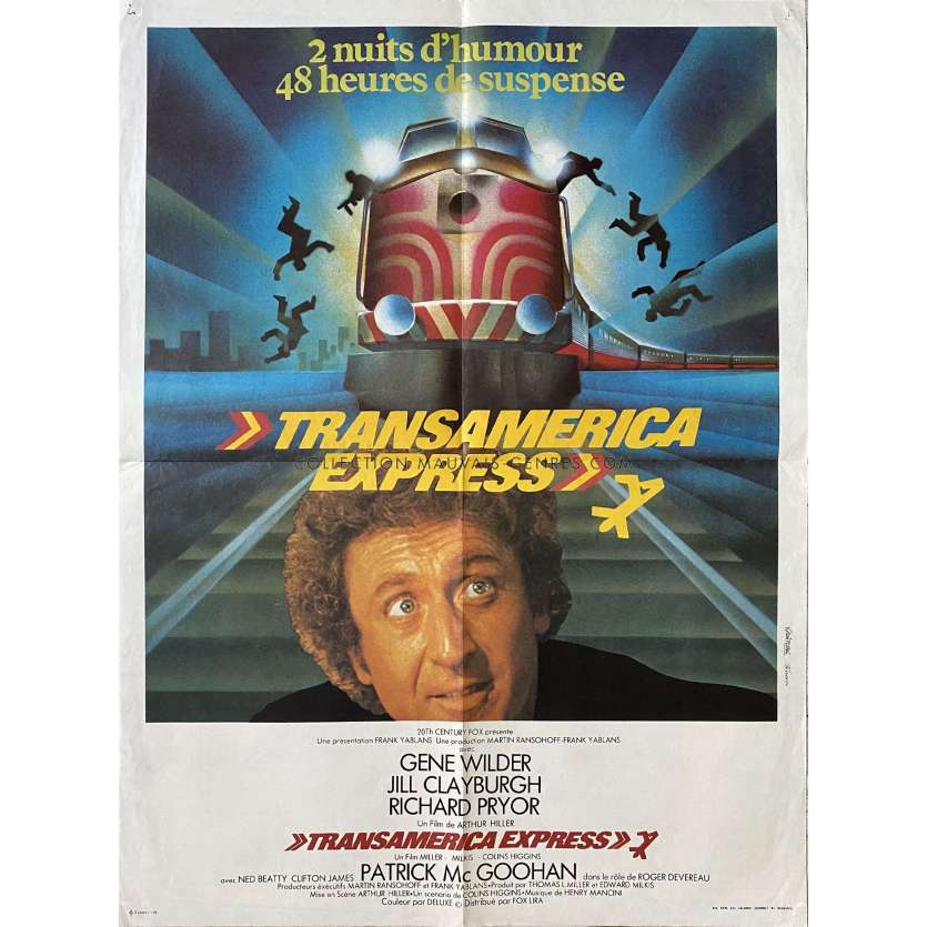 TRANSAMERICA EXPRESS Affiche de cinéma- 60x80 cm. - 1976 - Gene Wilder, Arthur Hiller