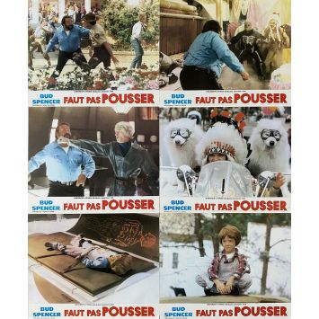 EVERYTHING HAPPENS TO ME French Lobby Cards x6 - 9x12 in. - 1980 - Michele Lupo, Bud Spencer