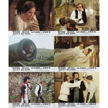 LOVE AND DEATH French Lobby Cards x6 - 9x12 in. - 1975 - Woody Allen, Diane Keaton