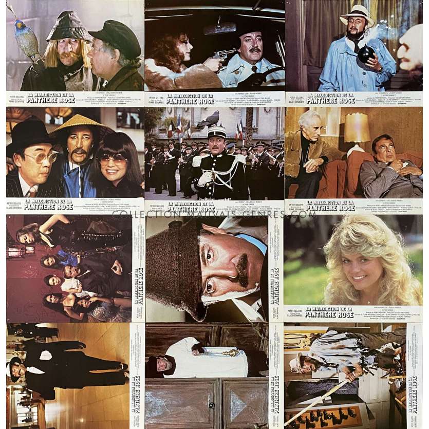 REVENGE OF THE PINK PANTHER French Lobby Cards x12 - 9x12 in. - 1978 - Blake Edwards, Peter Sellers