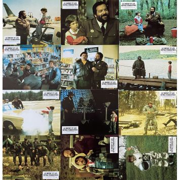 UNO SCERIFFO EXTRATERRESTRE French Lobby Cards x12 - 9x12 in. - 1979 - Michele Lupo, Bud Spencer