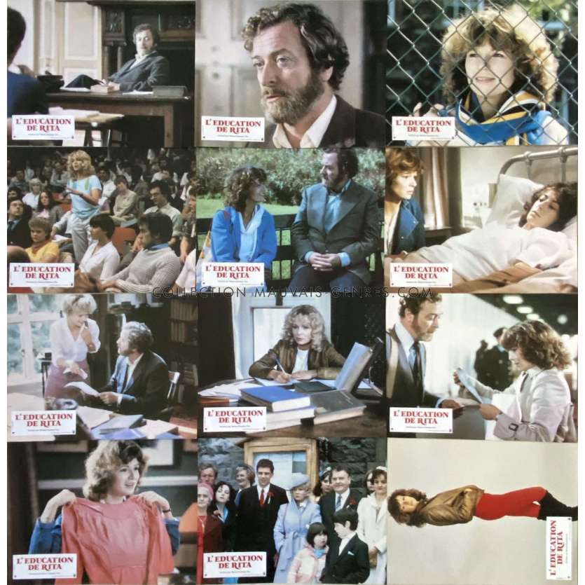 EDUCATING RITA French Lobby Cards x12 - 9x12 in. - 1983 - Lewis Gilbert, Michael Caine