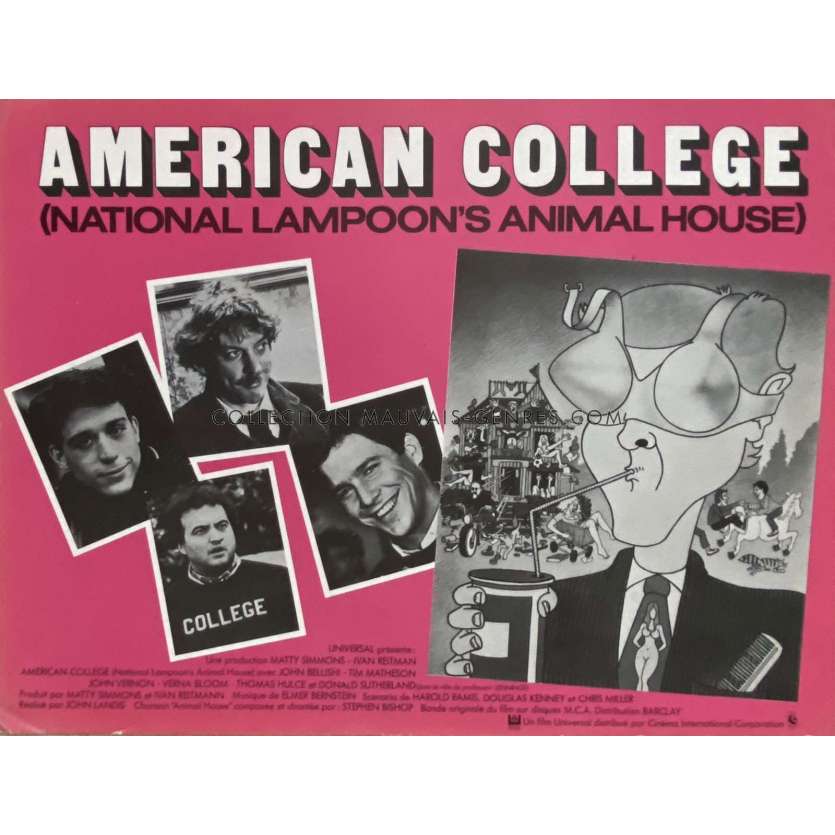 AMERICAN COLLEGE Synopsis 4p - 24x30 cm. - 1978 - John Belushi, John Landis